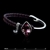 Picture of Designer Platinum Plated Purple Fashion Bangle with No-Risk Return