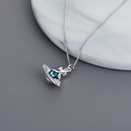 Picture of Delicate Platinum Plated Pendant Necklace with Speedy Delivery