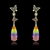 Picture of Pretty Cubic Zirconia Colorful Dangle Earrings