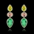 Picture of Nice Cubic Zirconia Colorful Dangle Earrings