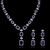 Picture of Copper or Brass Platinum Plated Necklace and Earring Set with Unbeatable Quality