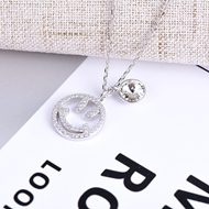 Show details for Unique Swarovski Element White Pendant Necklace Show details for Unique Swarovski Element White Pendant Necklace