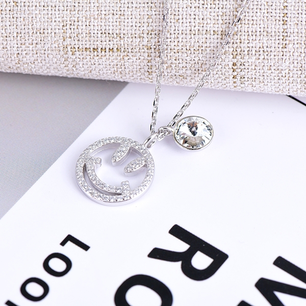 Picture of Unique Swarovski Element White Pendant Necklace