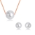 Picture of Nice Artificial Pearl Gold Plated Necklace and Earring Set