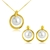 Picture of Filigree Casual Artificial Pearl Necklace and Earring Set