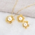 Picture of Zinc Alloy Gold Plated Necklace and Earring Set Factory Direct