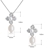 Picture of Eye-Catching White Artificial Pearl Necklace and Earring Set Direct from Factory