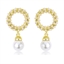 Show details for Famous Casual White Dangle Earrings