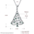 Picture of Unique Cubic Zirconia Platinum Plated Pendant Necklace