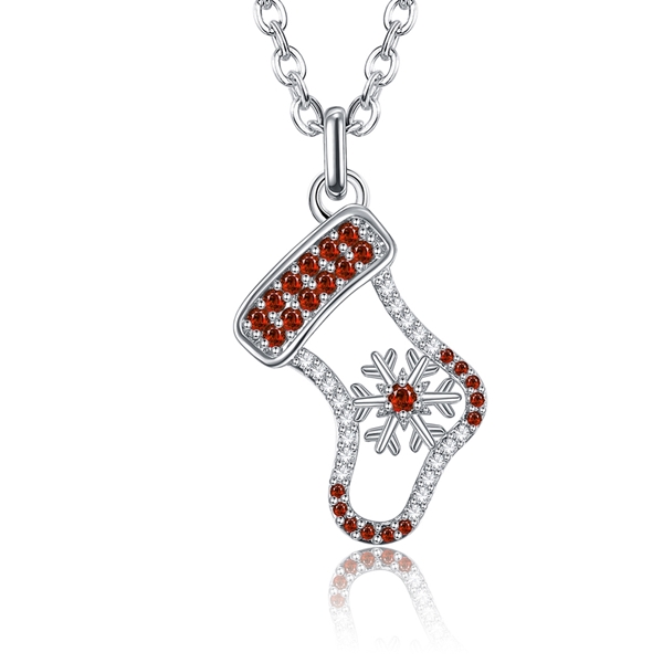 Picture of Purchase Platinum Plated Red Pendant Necklace Exclusive Online