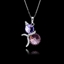 Show details for Nickel Free Purple Platinum Plated Pendant Necklace with Easy Return