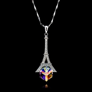 Picture of Brand New Colorful 925 Sterling Silver Pendant Necklace