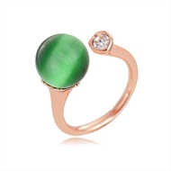 Picture of Beautiful Opal Rose Gold Plated Fashion Ring