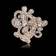 Picture of Amazing Cubic Zirconia Gold Plated Fashion Ring