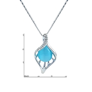 Picture of High Quality Sea Blue Small 2 Pieces Jewelry Sets