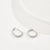 Picture of Popular Cubic Zirconia White Hoop Earrings