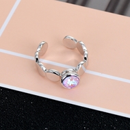 Show details for Eye-Catching Colorful Platinum Plated Adjustable Ring with Member Discount Show details for Eye-Catching Colorful Platinum Plated Adjustable Ring with Member Discount