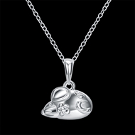 Picture of Dubai Platinum Plated Pendant Necklace with 3~7 Day Delivery