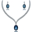 Show details for Customized Dark Blue Zinc-Alloy 2 Pieces Jewelry Sets