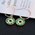 Picture of Classic Green Hoop Earrings of Original Design