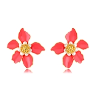 Picture of Eye-Catching Red Rose Gold Plated Stud Earrings with Member Discount