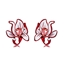 Show details for Hot Selling Rose Gold Plated Red Stud Earrings from Top Designer