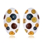 Show details for Impressive Rose Gold Plated Enamel Stud Earrings Factory Direct Supply