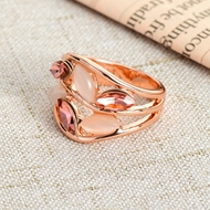 Show details for Zinc Alloy Rose Gold Plated Fashion Ring at Unbeatable Price