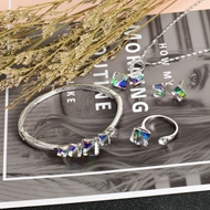 Show details for Zinc Alloy Platinum Plated 4 Piece Jewelry Set from Certified Factory Show details for Zinc Alloy Platinum Plated 4 Piece Jewelry Set from Certified Factory
