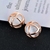 Picture of Impressive White Rose Gold Plated Stud Earrings with Low MOQ