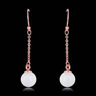 Picture of Classic White Dangle Earrings with Fast Shipping