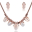 Show details for New Step Classic Rose Gold Plated 2 Pieces Jewelry Sets