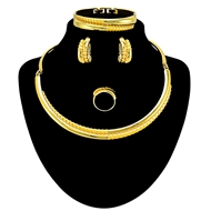 Picture of Beautiful Zinc-Alloy Dubai Style 4 Pieces Jewelry Sets