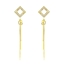 Show details for Nice Cubic Zirconia Copper or Brass Dangle Earrings