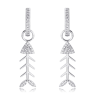 Picture of Shop Platinum Plated Delicate Dangle Earrings with SGS/ISO Certification