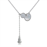 Picture of Good Quality Cubic Zirconia Platinum Plated Pendant Necklace