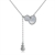 Picture of Good Quality Cubic Zirconia Platinum Plated Pendant Necklace