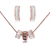 Picture of Zinc Alloy Gold Plated Necklace and Earring Set with Full Guarantee