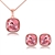 Picture of Classic Pink Necklace and Earring Set with 3~7 Day Delivery