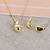 Picture of Copper or Brass Gold Plated Necklace and Earring Set at Unbeatable Price