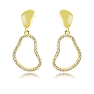 Picture of Delicate Cubic Zirconia Dangle Earrings with Fast Delivery