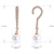 Picture of Copper or Brass Rose Gold Plated Dangle Earrings at Great Low Price