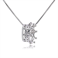 Picture of Trendy Platinum Plated Copper or Brass Pendant Necklace Online Shopping