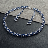 Show details for Hypoallergenic Platinum Plated Copper or Brass Necklace and Earring Set with Easy Return Show details for Hypoallergenic Platinum Plated Copper or Brass Necklace and Earring Set with Easy Return