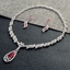 Show details for Copper or Brass Cubic Zirconia Necklace and Earring Set in Exclusive Design