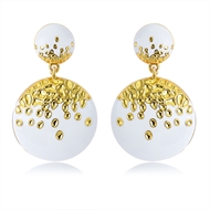 Picture of Low Price Gold Plated Enamel Dangle Earrings from Trust-worthy Supplier