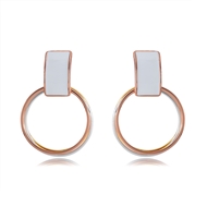 Picture of Good Enamel Gold Plated Stud Earrings