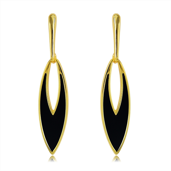 Picture of Most Popular Enamel Black Dangle Earrings