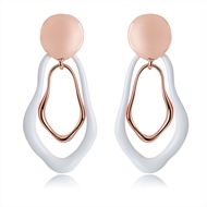 Picture of Need-Now Pink Enamel Dangle Earrings from Editor Picks