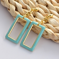 Picture of Classic Enamel Dangle Earrings with Fast Delivery